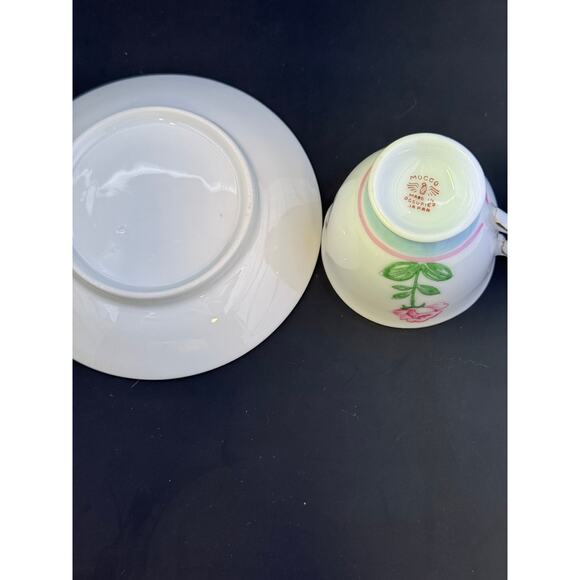 Porcelain Mocco Made in Occupied Japan Vintage Demitasse cup and Saucer - Picture 5 of 8